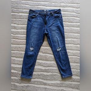 Old Navy Rockstar Super Skinny High Rise sz 20 Jeans Blue